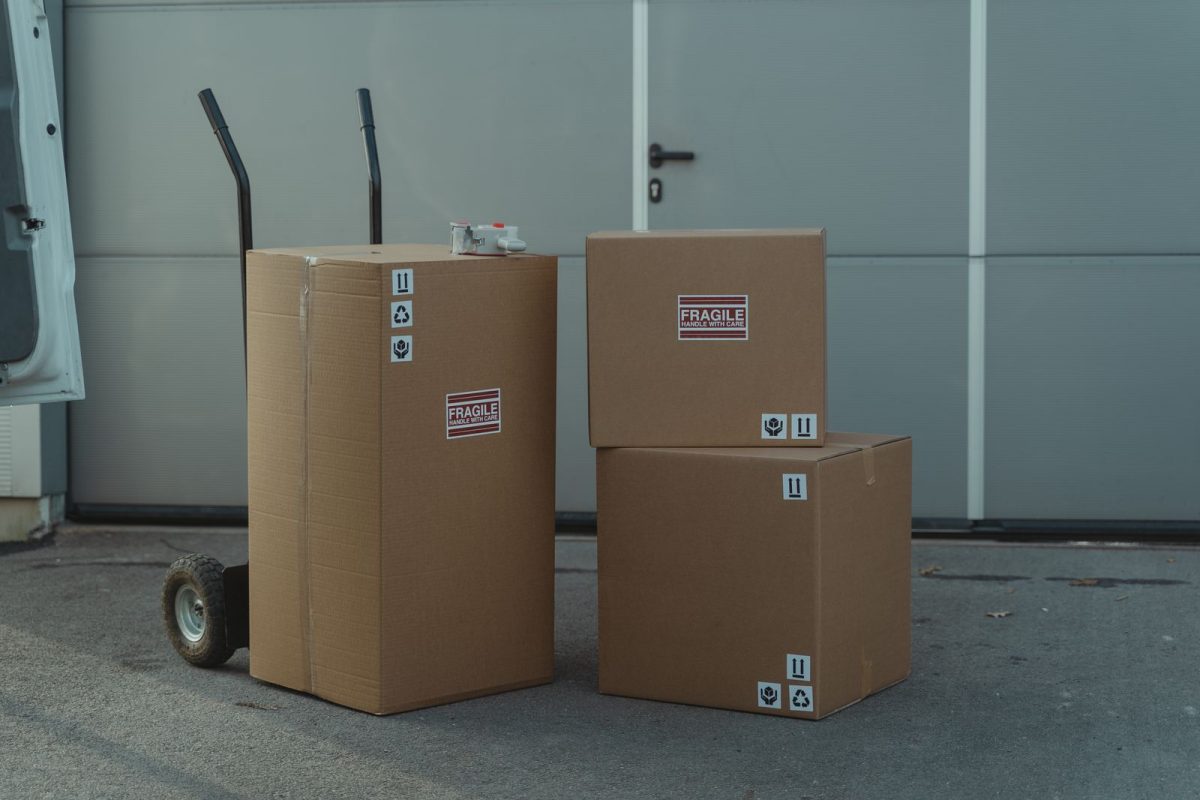 Cartons moved out for the weekly container